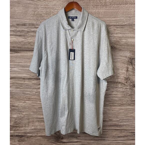 Cremieux Men's Light Gray Soft Cotton Blend Short Sleeve Polo Size XXL NWT - Picture 1 of 8